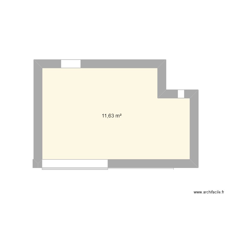 vu d'en haut 2. Plan de 1 pièce et 12 m2