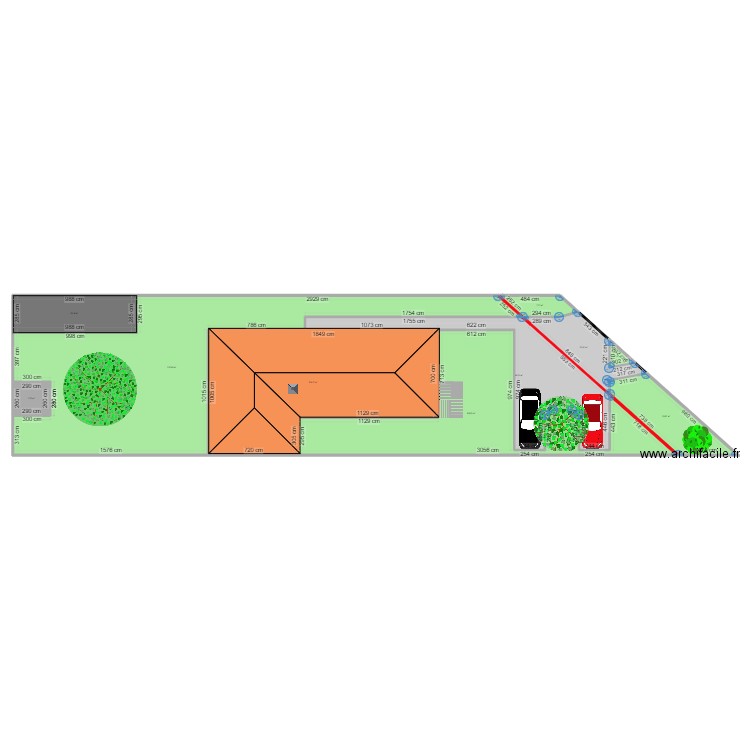 PLAN DE MASSE. Plan de 10 pièces et 649 m2