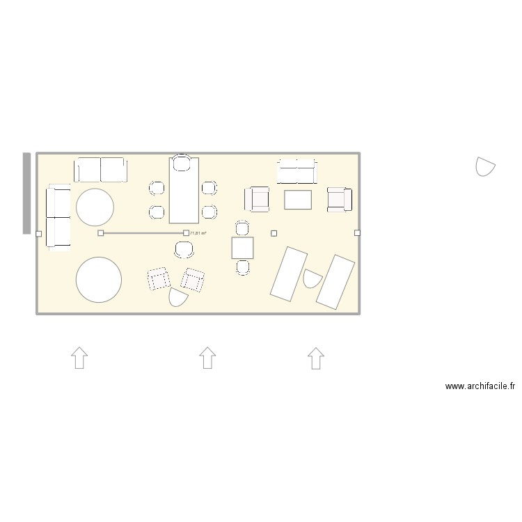 plan madesign . Plan de 1 pièce et 72 m2