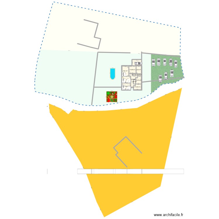 cournanelle modifier . Plan de 12 pièces et 150 m2