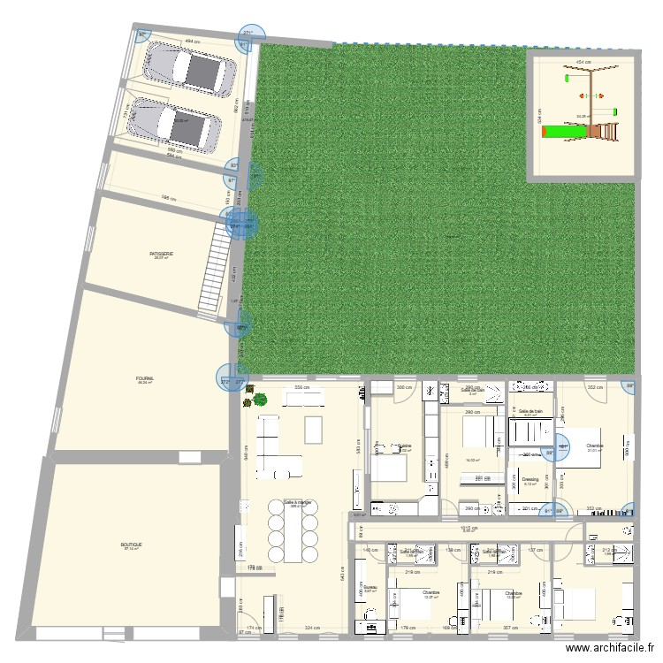 soucy 6 2025. Plan de 30 pièces et 478 m2