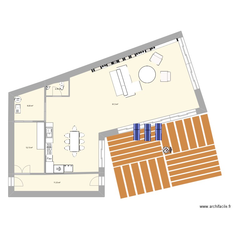 maison saint pol. Plan de 5 pièces et 120 m2