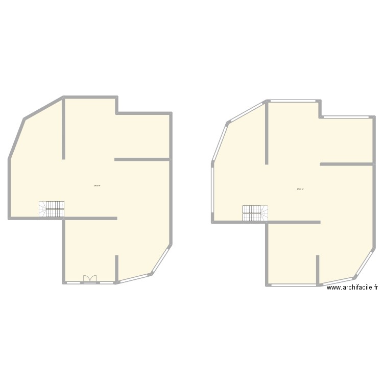 t'inquiet frère. Plan de 2 pièces et 558 m2