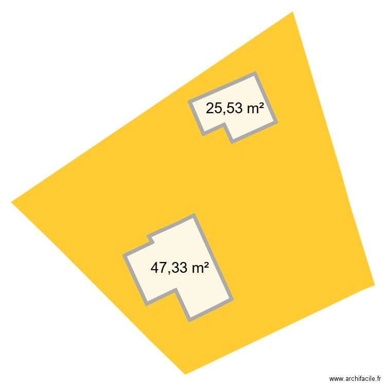 MI 5 du 5 mars. Plan de 2 pièces et 73 m2