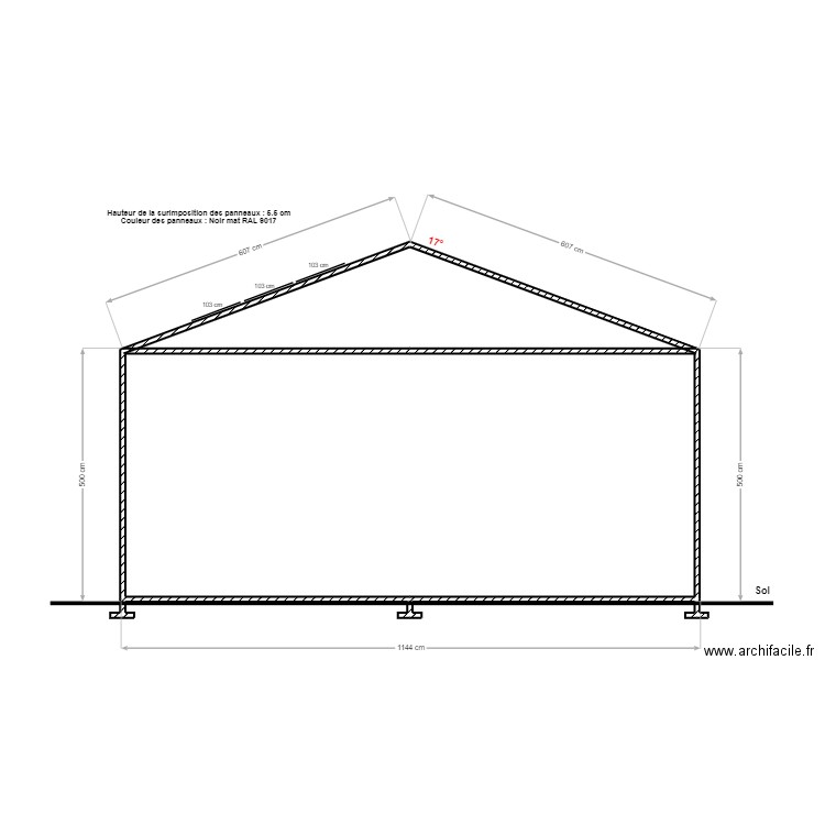 MENDOZA NICOLAS PLAN DE COUPE. Plan de 2 pièces et 65 m2