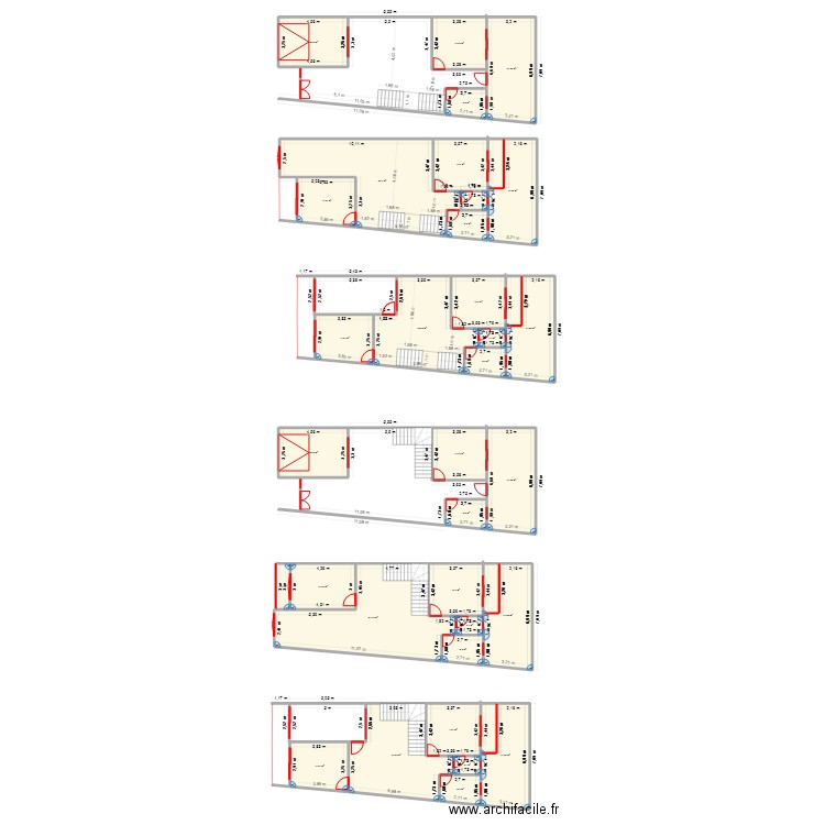 HAKIM. Plan de 32 pièces et 479 m2