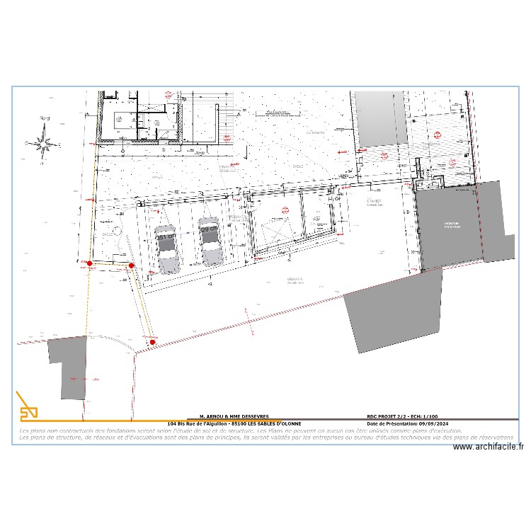 EMPRISE CARPORT ARNOU DESSEVRES. Plan de 0 pièce et 0 m2