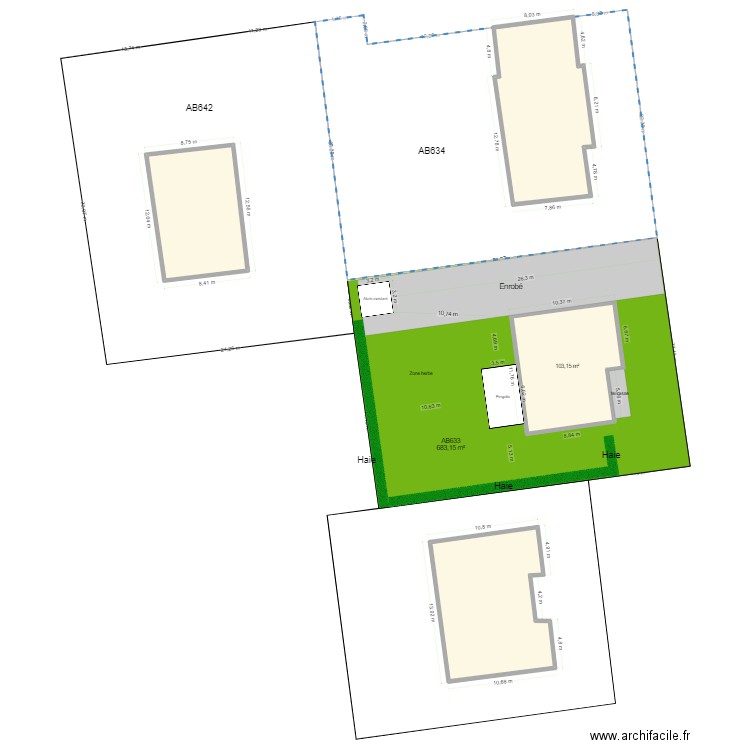 Maison vezins. Plan de 4 pièces et 468 m2