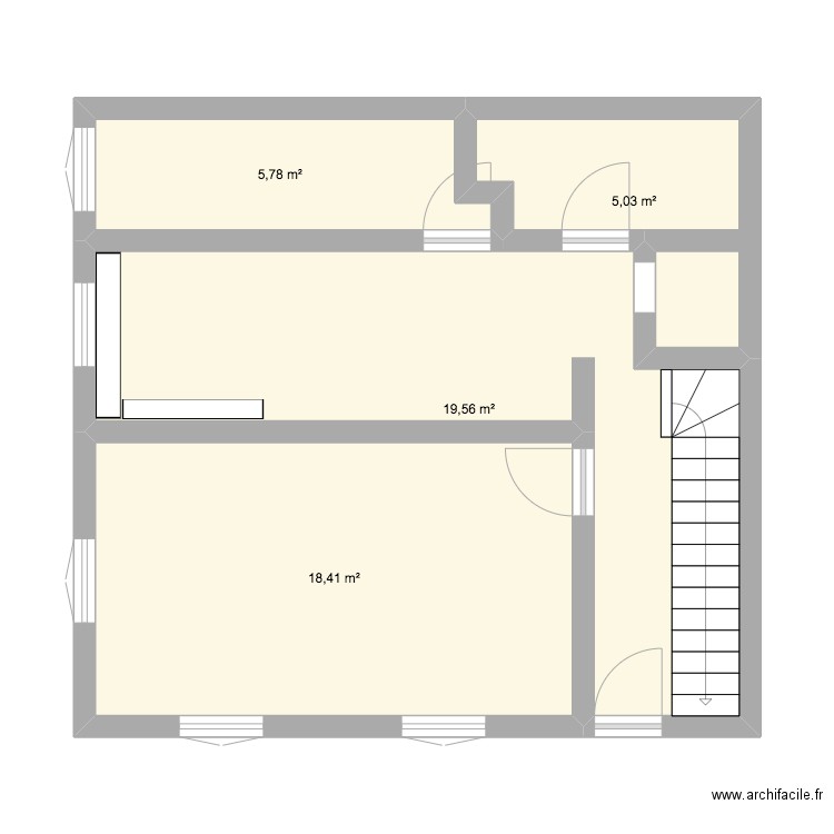 me home. Plan de 4 pièces et 49 m2