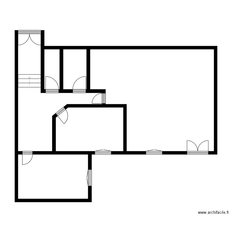 log5 coq bld. Plan de 6 pièces et 83 m2