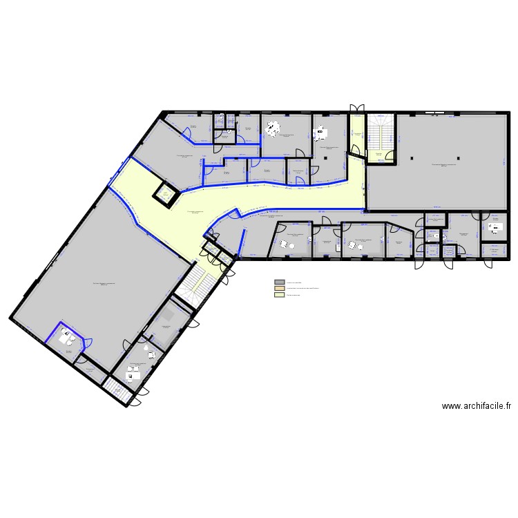 THIERS- Plan ACTUEL FINAL (maj). Plan de 89 pièces et 1734 m2