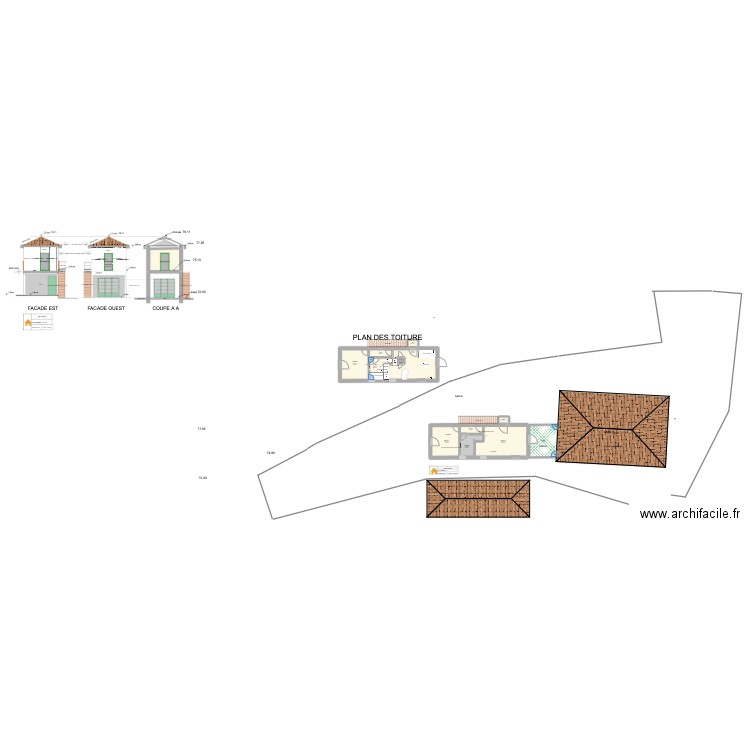 version bis +2M. Plan de 19 pièces et 169 m2