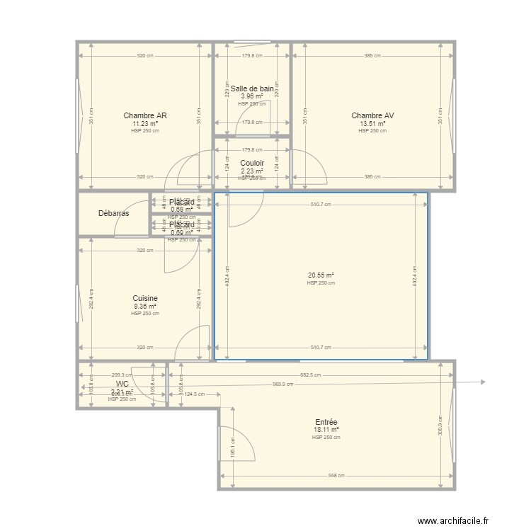 FONCIA MIRABEAU. Plan de 11 pièces et 84 m2