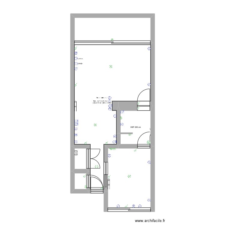 goidlippe. Plan de 6 pièces et 52 m2