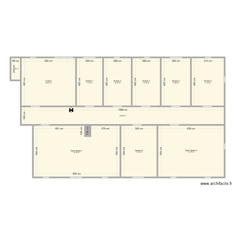 herouville citis tsubuka. Plan de 11 pièces et 211 m2