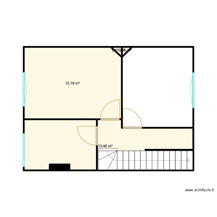 Nico : étage 1. Plan de 5 pièces et 26 m2