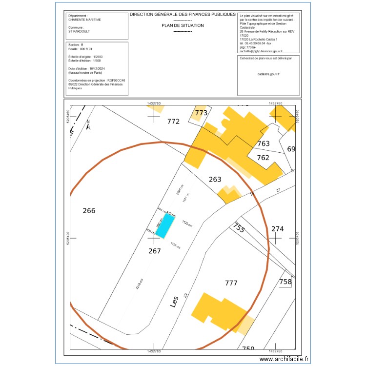 RIGOREAU. Plan de 0 pièce et 0 m2