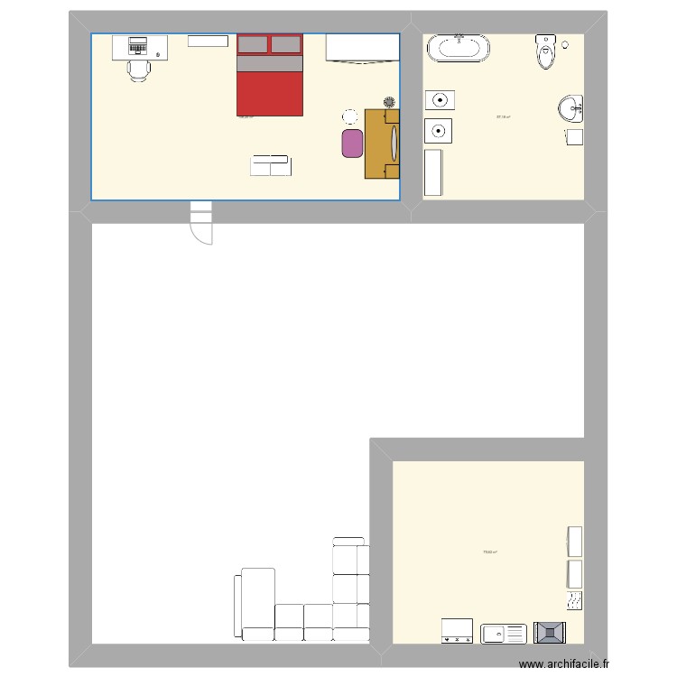 plan dise;o cs cuidadania. Plan de 3 pièces et 241 m2