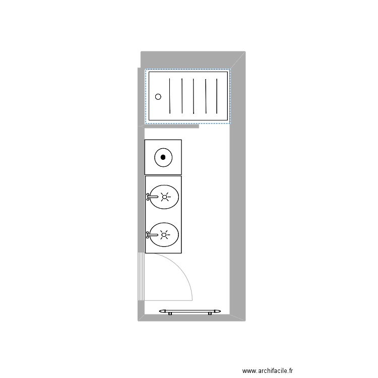 salle de bain. Plan de 0 pièce et 0 m2