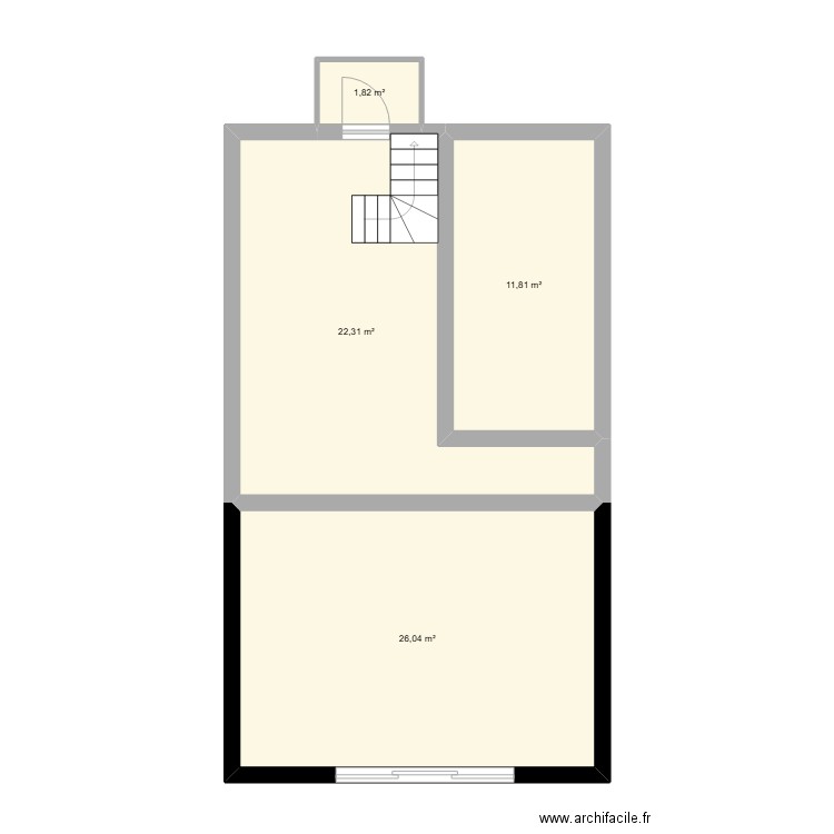 maison pleud. Plan de 4 pièces et 62 m2