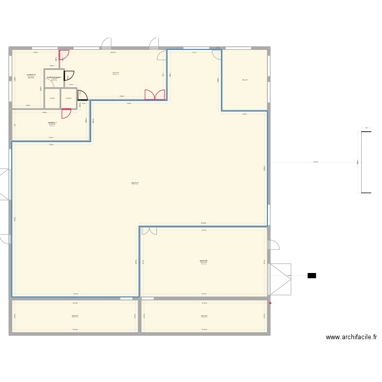 plan salle narosse! 12/05/2024 espace vide. Plan de 11 pièces et 652 m2