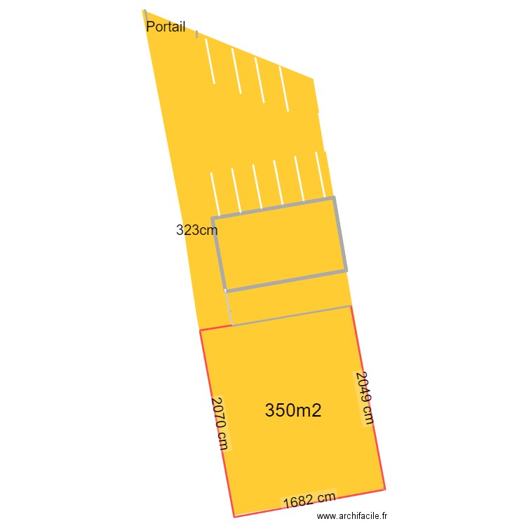 Plan extérieur 156 av med Lattes. Plan de 0 pièce et 0 m2