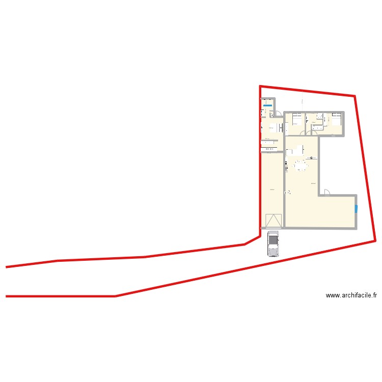 ANIANE v2. Plan de 5 pièces et 193 m2