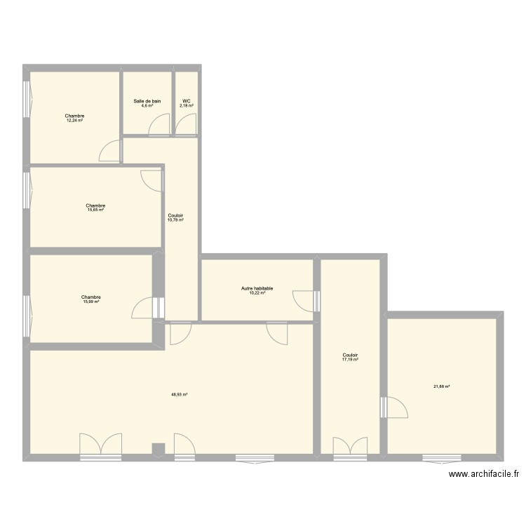 audrey-adrien. Plan de 10 pièces et 160 m2