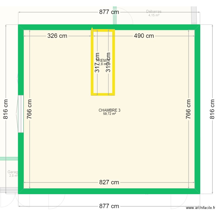 plan maison geop. Plan de 11 pièces et 142 m2