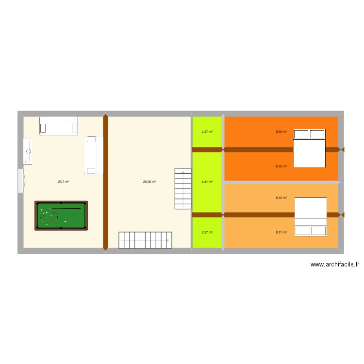 BIETLENHEIM 1er. Plan de 9 pièces et 95 m2