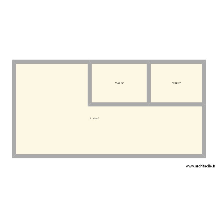 st martin 2. Plan de 3 pièces et 83 m2