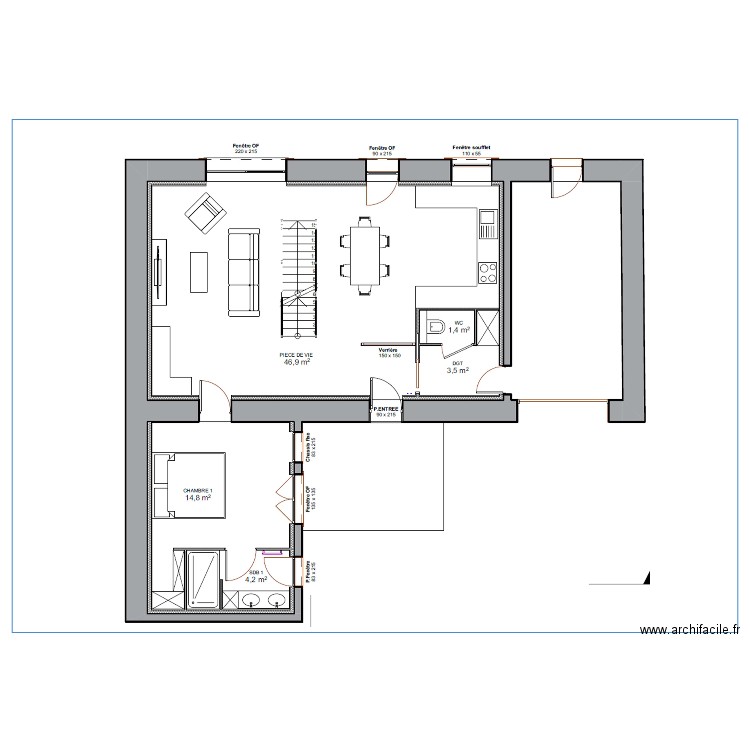 elec maison. Plan de 0 pièce et 0 m2