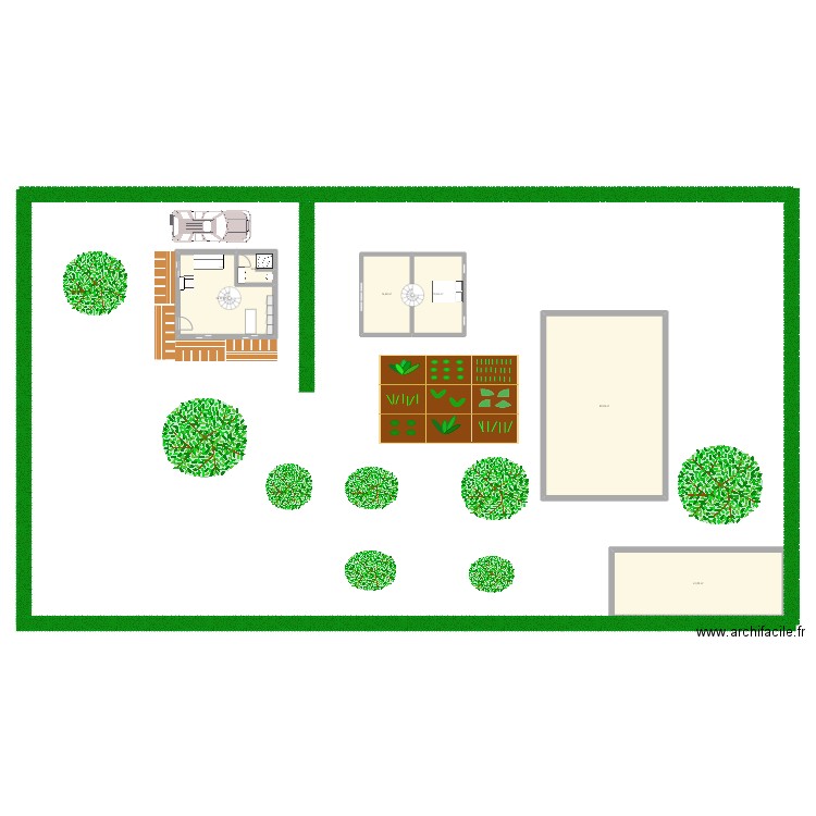 MAISON  2. Plan de 6 pièces et 181 m2