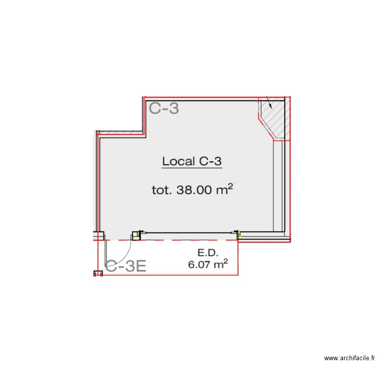 Local C3. Plan de 0 pièce et 0 m2