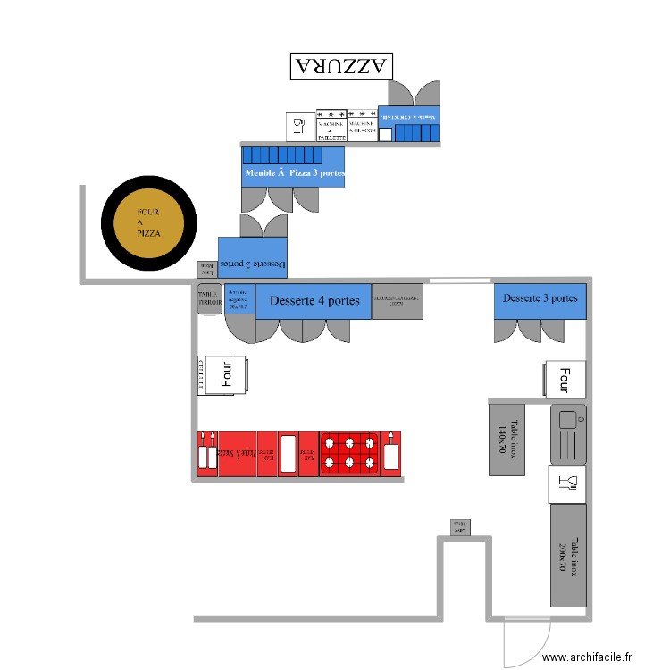 AZZURA. Plan de 0 pièce et 0 m2