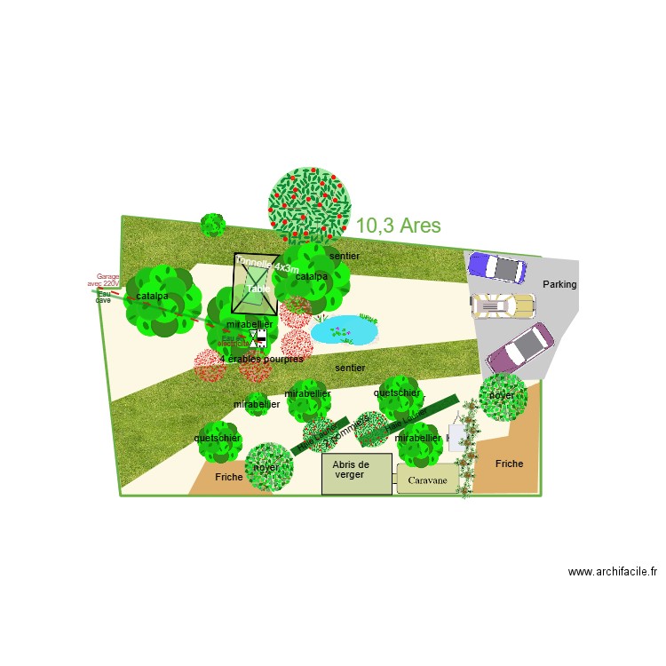 Version 2024 09. Plan de 1 pièce et 16 m2