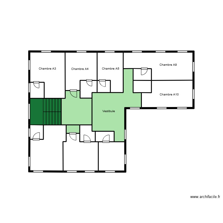 1chateau. Plan de 18 pièces et 17 m2