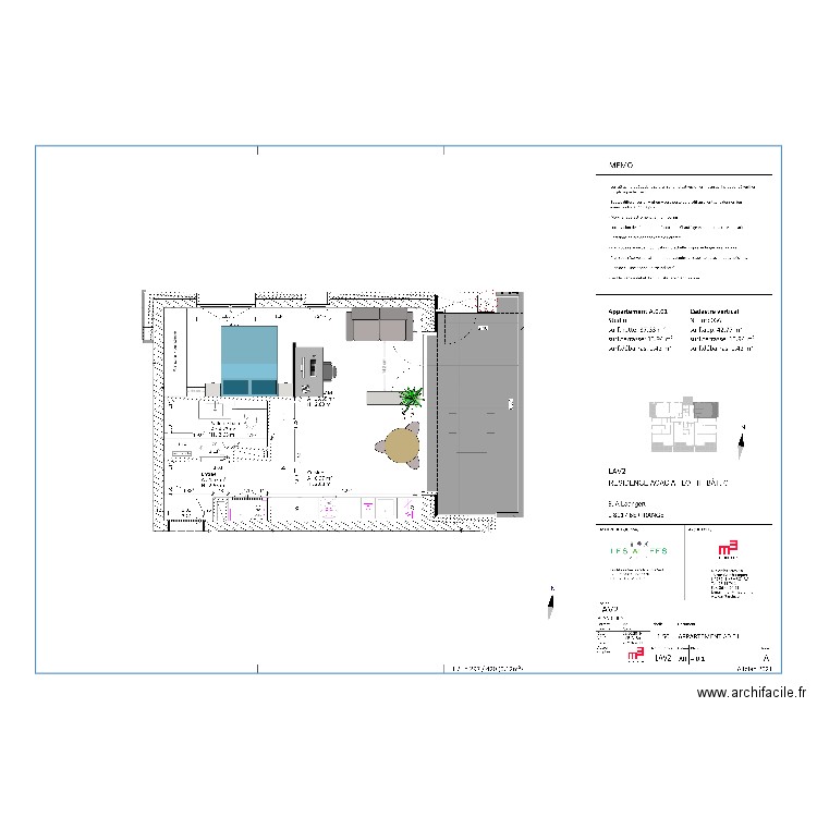 Studio Concorde Luxembourg. Plan de 0 pièce et 0 m2