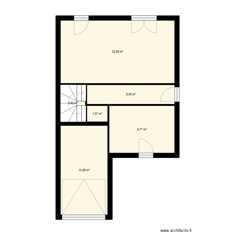 LIENARD. Plan de 13 pièces et 102 m2