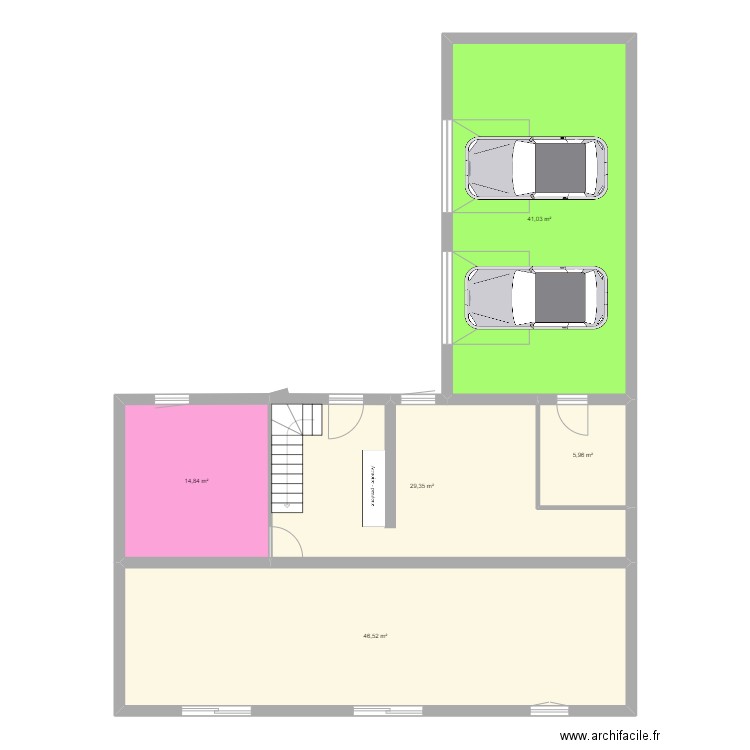 maison plan 2. Plan de 4 pièces et 150 m2