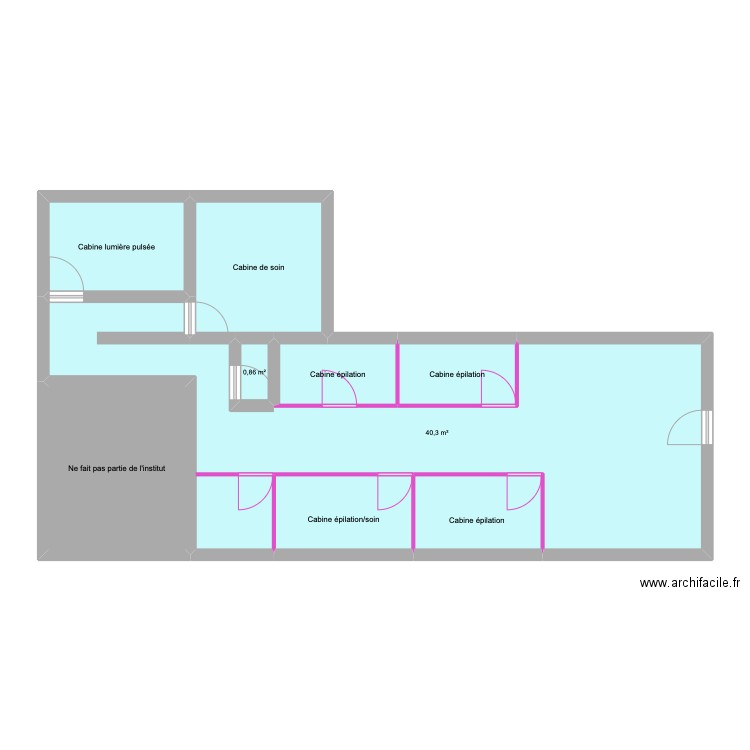 BMCAP. Plan de 9 pièces et 87 m2