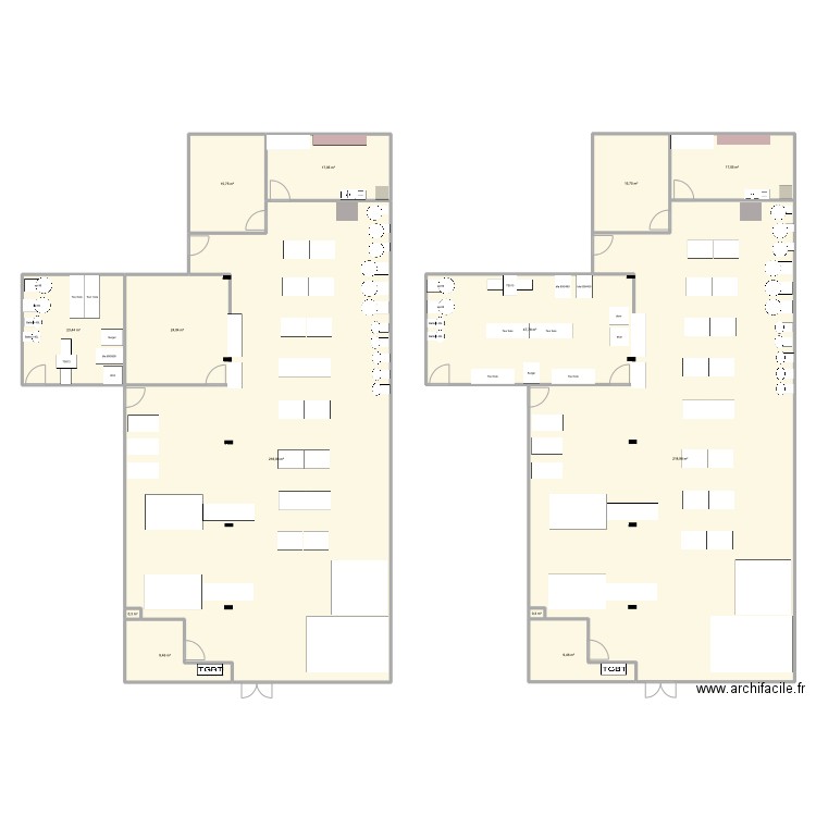 CFA Hilaire. Plan de 13 pièces et 618 m2