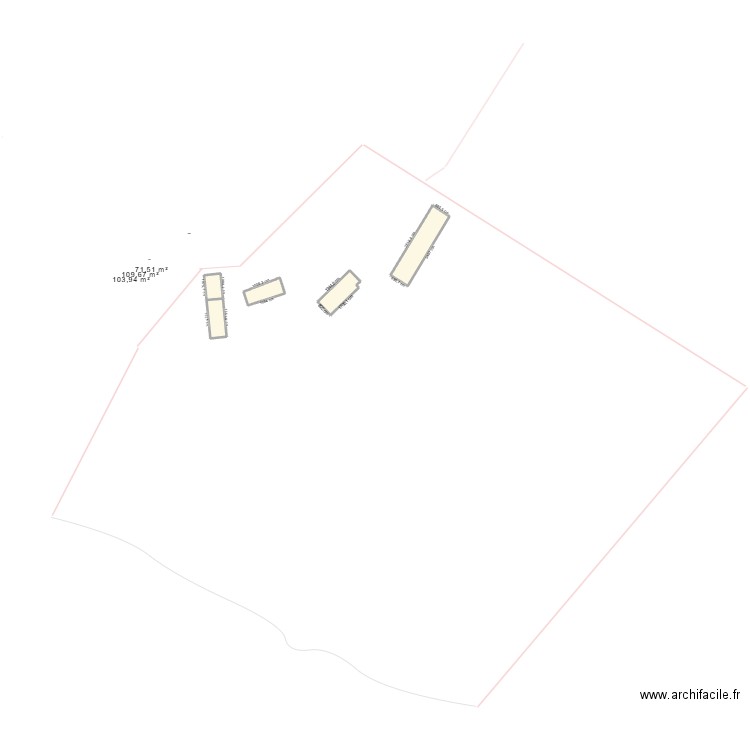 Plan Masse. Plan de 5 pièces et 718 m2