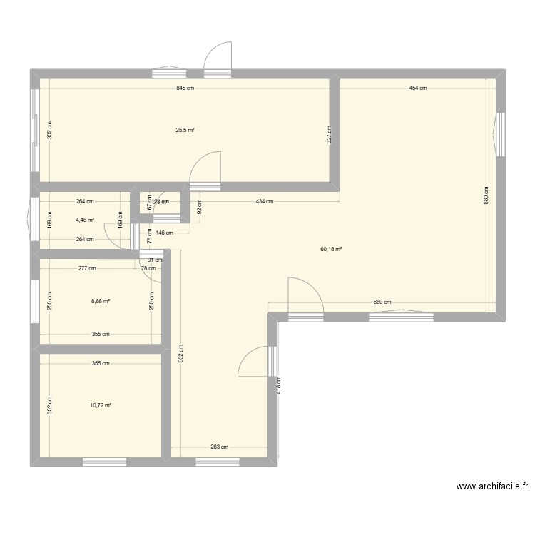 PlanPJ2. Plan de 6 pièces et 111 m2