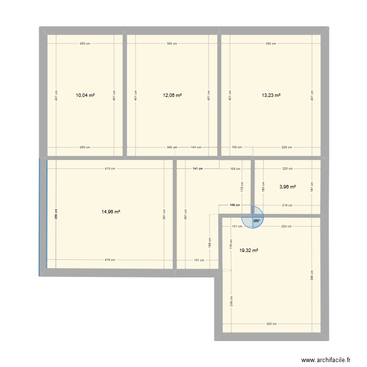 Verdier - Maison. Plan de 6 pièces et 74 m2