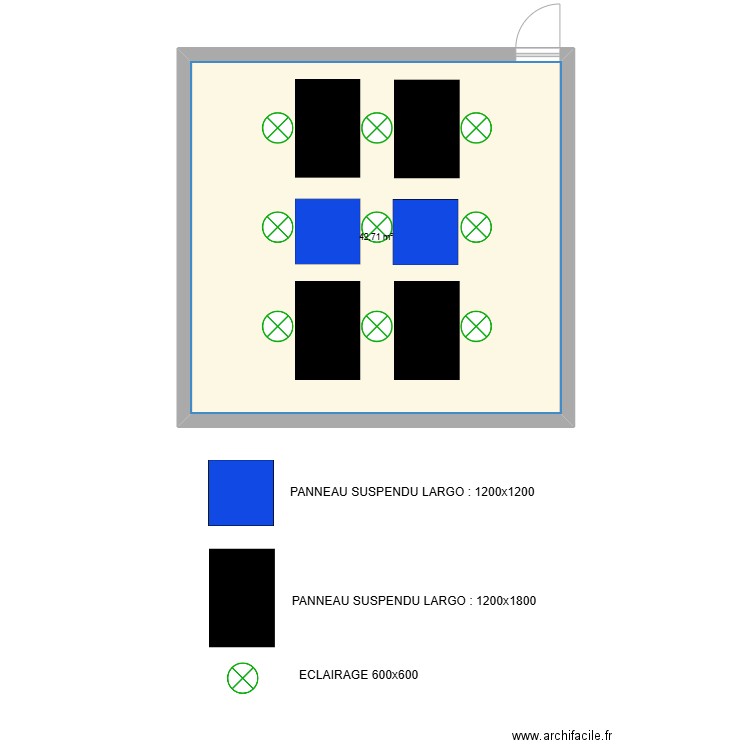 SALLE STRAVINSKY - CONSERVATOIRE. Plan de 1 pièce et 43 m2