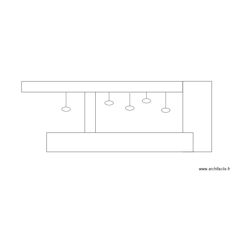 ELEVATION ECLAIRAGE DESK STRASBOURG. Plan de 0 pièce et 0 m2