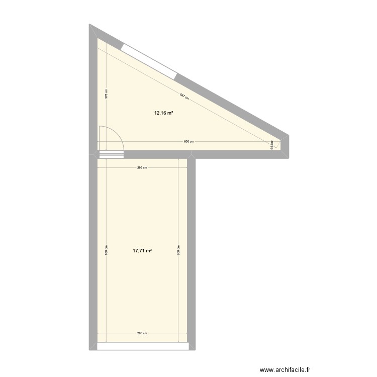 garage av Romano. Plan de 2 pièces et 30 m2