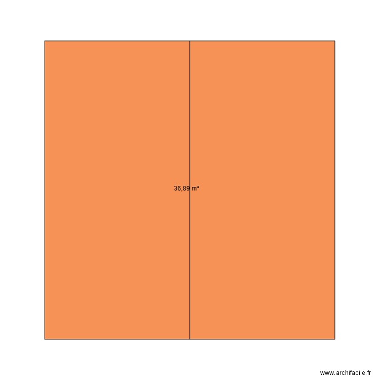 STE EULALIE. Plan de 1 pièce et 37 m2