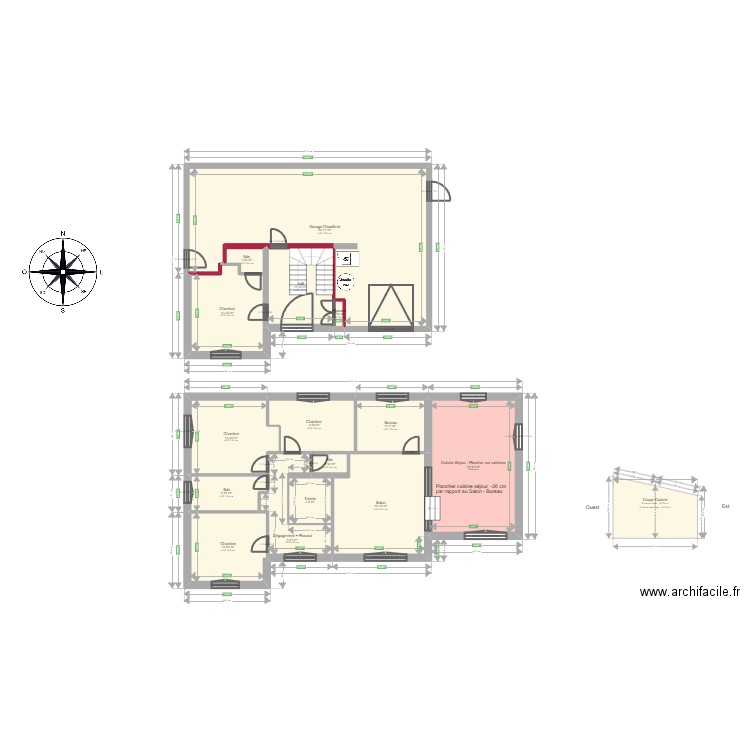 ML24007445 FONTAINE 32810 DURAN. Plan de 15 pièces et 197 m2